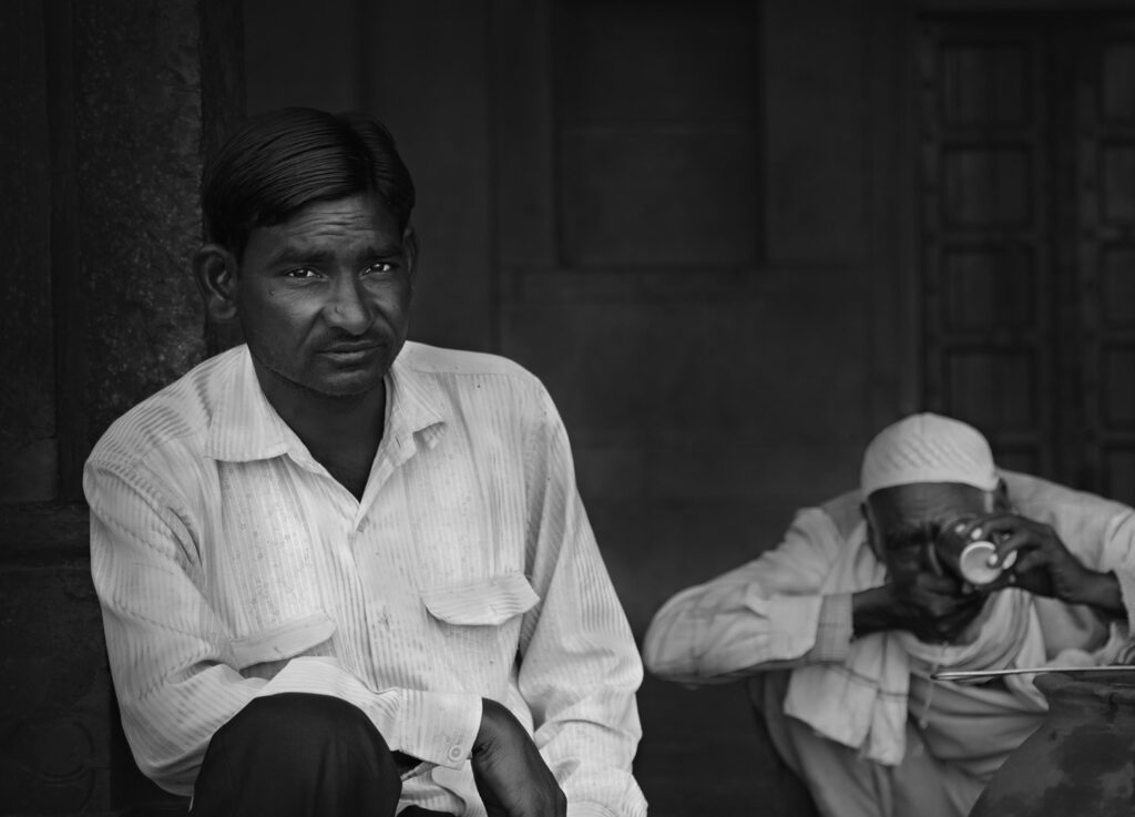 Close-up portrait of Indian men Close-up portrait of Indian man - stock photo
