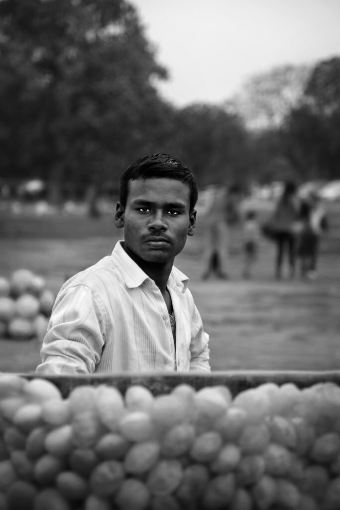 Vendor Man Vendor man, In the city - stock photo