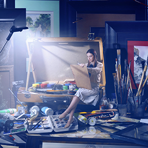 Painting My Life Story, Photomontage, Painting